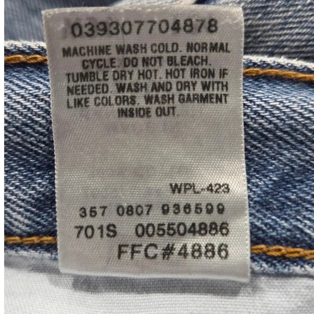 Levis 550 Jeans Mens‎ 34x34 Blue Medium Wash Relaxed Fit Tapered Denim 2007 Y2K